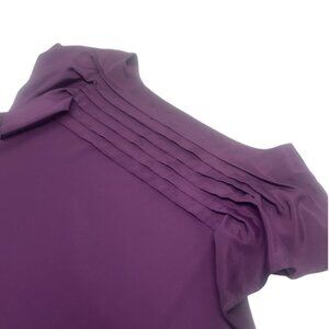 Target Limited Edition Career Blouse Layered Details Purple E13